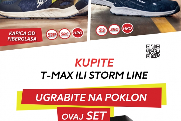 Promotivna prodaja uz GRATIS - DUNLOP T MAX ili DUNLOP STORM cipele