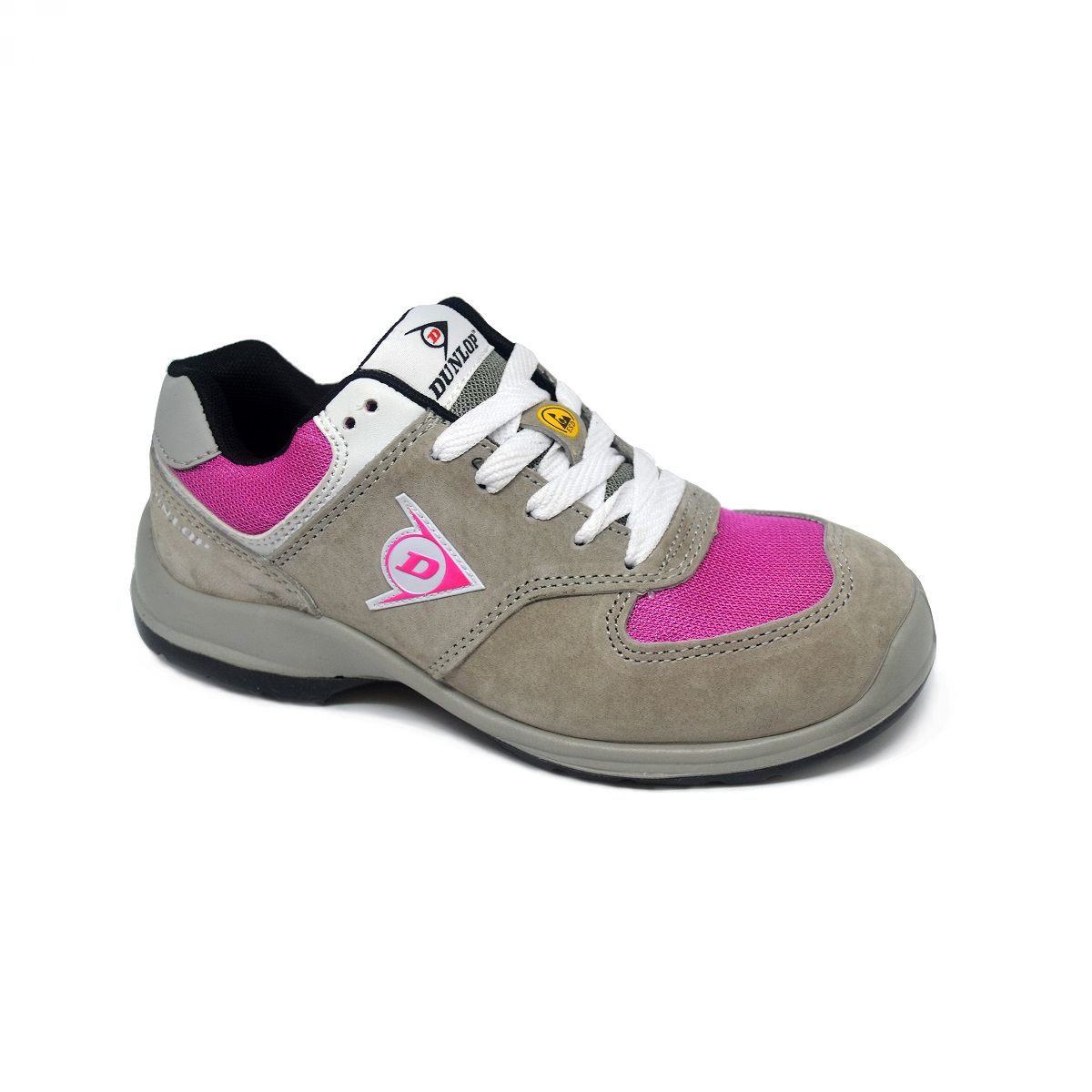 Zaštitne radne ženske cipele Dunlop Lady Grey / Pink