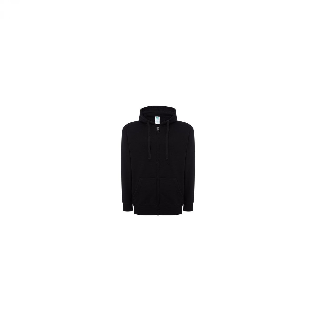 Majica s kapuljačom i zatvaračem, unisex, crna