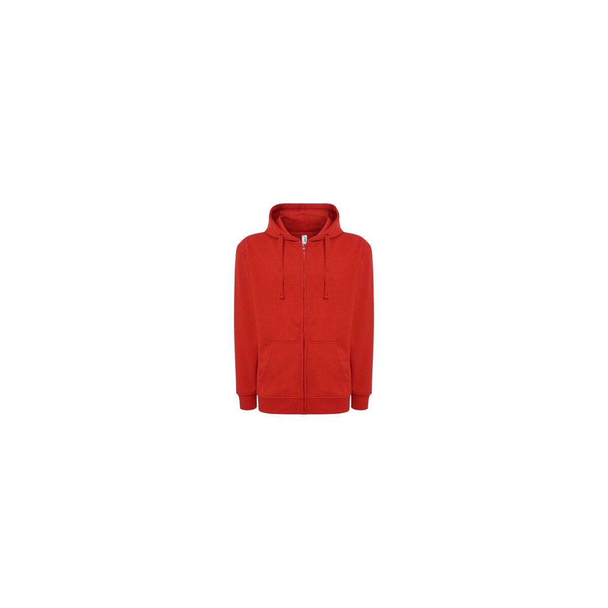 Majica s kapuljačom i zatvaračem, unisex, crvena,