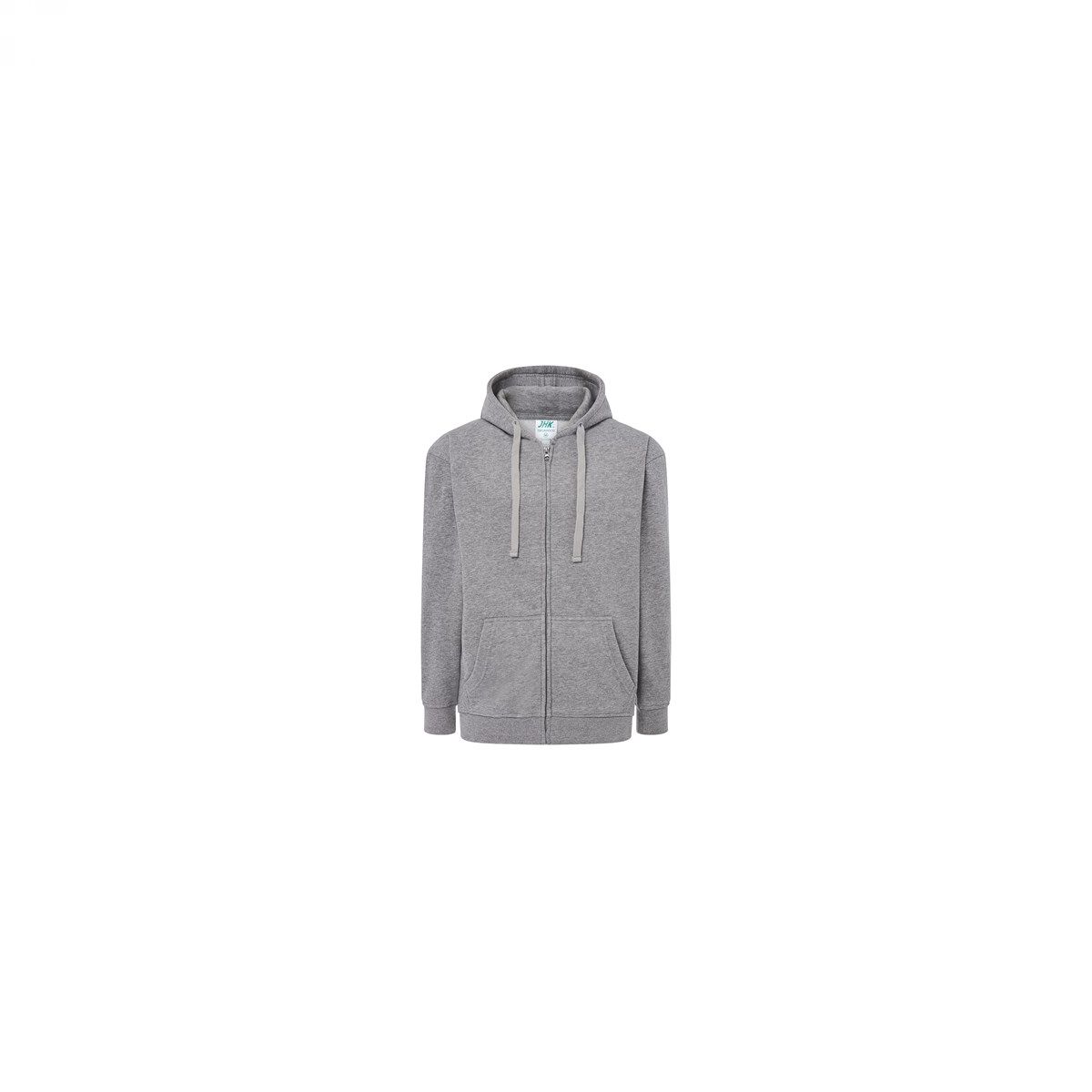 Majica s kapuljačom i zatvaračem, unisex, siva