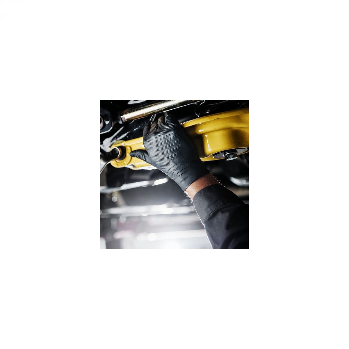 Jednokratne rukavice MERCATOR GOGRIP PRO crne bez pudera