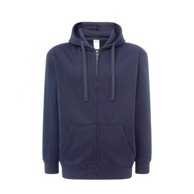 Majica s kapuljačom i zatvaračem, unisex, plava