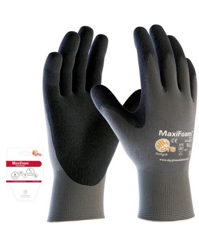 ATG rukavica MaxiFoam sivo-crna