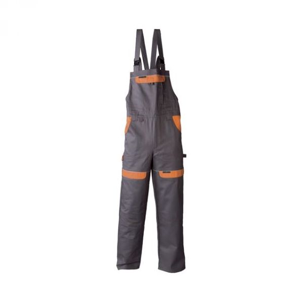 Radne farmer hlače COOL TREND sivo-narančaste