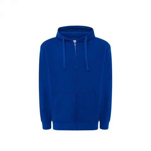 Majica s kapuljačom i zatvaračem, unisex, royal plava