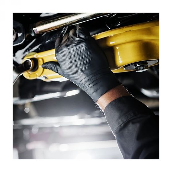 Jednokratne rukavice MERCATOR GOGRIP PRO crne bez pudera